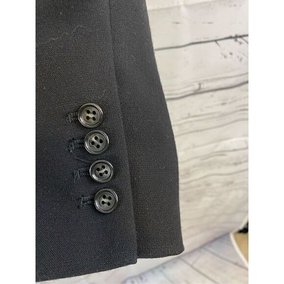 Talbots One Button Black Jacket Size 12 - Picture 5 of 8